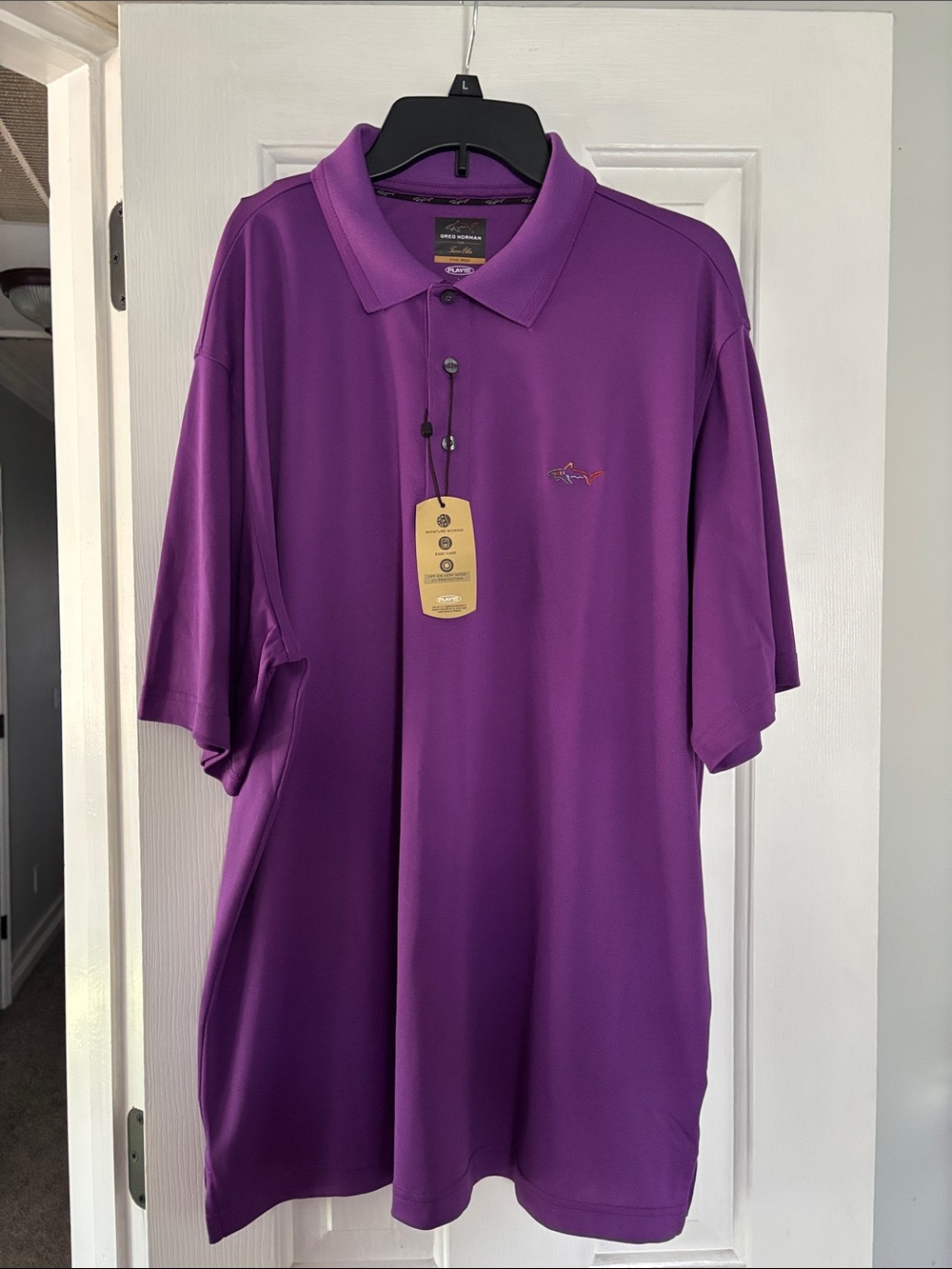 Greg Norman Collection Purple Men’s Golf Polo